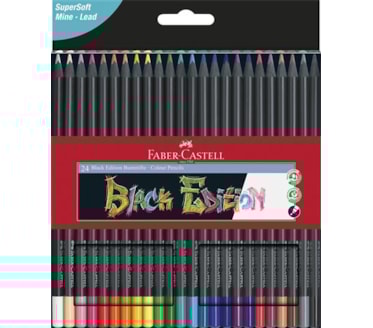 Lápis De Cor Black Edition Faber-Castell 24Uni