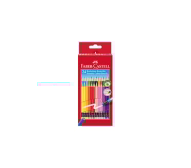 Lápis De Cor Apagáveis Faber-Castell Caixa 24Uni