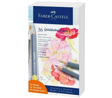 Lápis De Cor Aguarelável Faber-Castell Goldfaberagua Pastel
