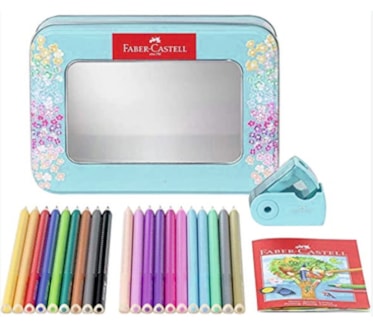 Lápis Cor Sparkle+Apara Lápis Faber-Castell Art. 20 16 41 Caixa Metal 20Uni
