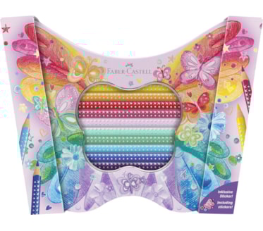 Lápis De Cor Faber-Castell Sparkle Caixa Metal 20Uni