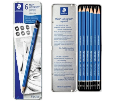 Lápis Grafite Mars Lumograph Staedtler Caixa 6Uni