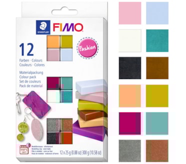 Massa Modelar Staedtler Fimo Fashion Set 12Uni