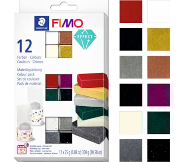 Massa Modelar Staedtler Fimo Effect Set 12Uni