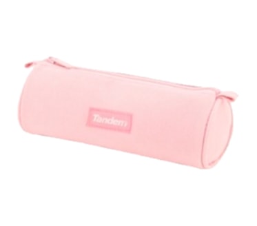 Estojo Escolar Redondo Tandem One 21X7X7 Rosa