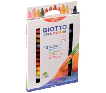 Lápis De Cera Bicolor Giotto 12Uni