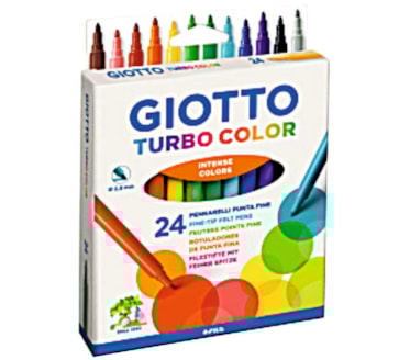 Marcadores Giotto Turbo Color Caixa 24Uni