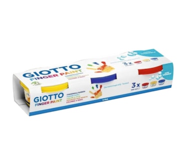 Set Criativo Pintura Com Os Dedos Giotto 3X100Ml