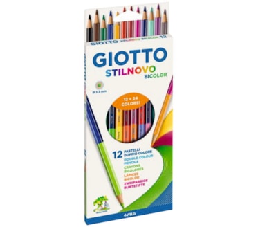 Lápis De Cor Bicolor Giotto Stilnovo 12Uni