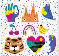 Guardanapos Doodle Friends Pack 20uni Ref.SDL 144300