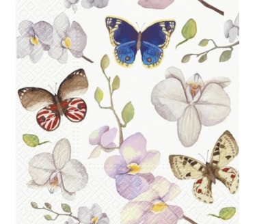 Guardanapos Orchidea Butterfly Pack 20uni Ref.SDL 133700
