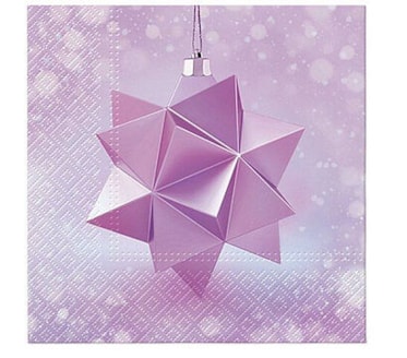 Guardanapos Lavender Star Bauble Pack 20uni Ref.SDL 235500