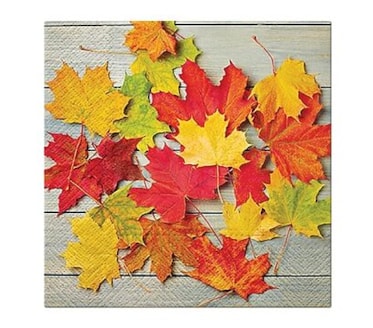 Guardanapos Leaves on Wood Pack 20uni Ref.SDL 126000