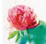 Guardanapos Peony Watercolor Pack 20uni Ref.SDL 143500
