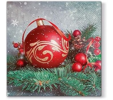 Guardanapos Bauble on Twig Pack 20uni Ref.SDL 016900