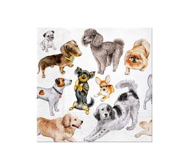 Guardanapos Dogs Happiness Pack 20uni Ref.SDL 132600