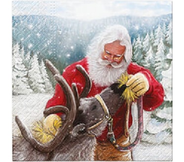 Guardanapos Feeding the Reindeer Pack 20uni Ref.SDL 234600