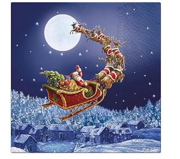 Guardanapos Christmas Sleigh Pack 20uni Ref.SDL 014700
