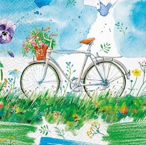 Guardanapos wATERCOLOR bICYCLE Pack 20uni Ref.SDL 134700