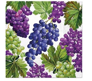 Guardanapos Natural Grapes Pack 20uni Ref.SDL 125000