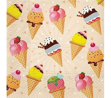 Guardanapos Ice Cream Pack 20uni Ref.SDL 301600