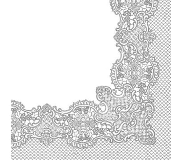 Guardanapos Royal Lace Silver Pack 20uni Ref.SDL 089208